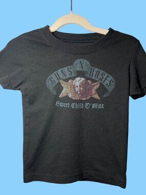Guns N Roses Sweet Child O Mine Graphic Kids T-Shirt 3T Black Cotton Blend